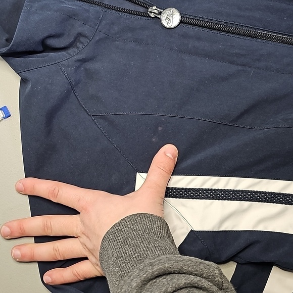 NIKE blue and white small zip up jacket - Picture 5 of 7